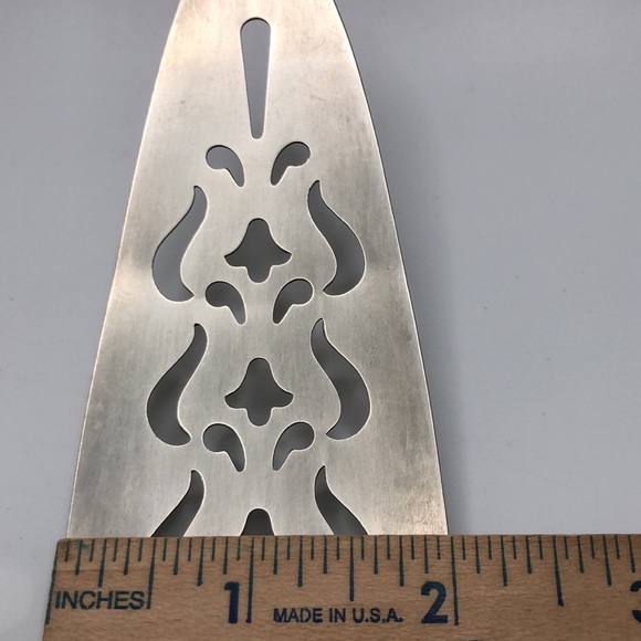 National Silver Co. Empire Pattern Pie Server Pierced Spatula Stainless Utensil - Picture 6 of 8